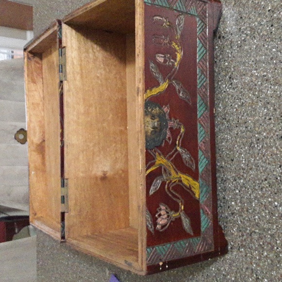 Vintage Wood Storage Box - Picture 3 of 11